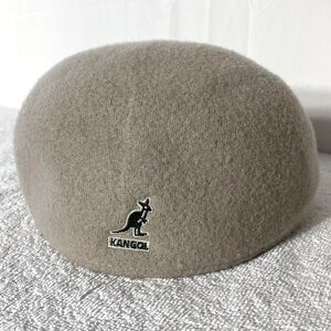 Kangol 507 Beige Seamless Wool Winter Flat Cap XL
